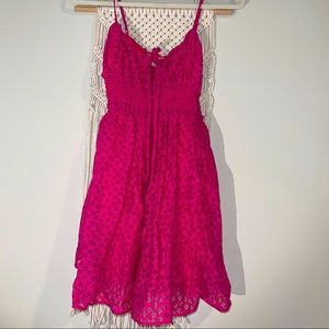 Urban Outfitters Floral Pink Mini Dress